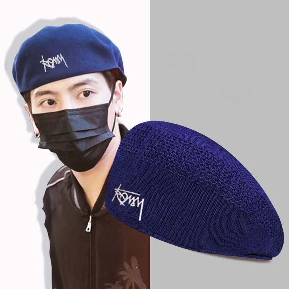 Mũ Nồi Dệt Kim Phối Lưới Đơn Giản Phong Cách Anh Quốc Cổ Điển Thời Trang Thu Đông