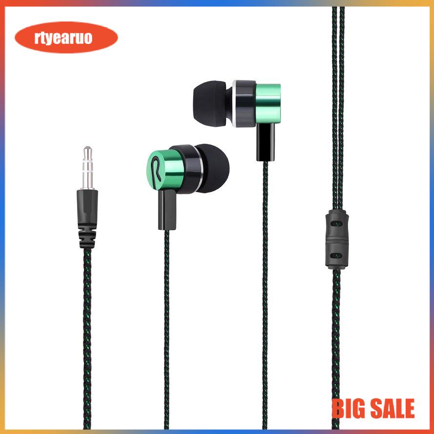 ✨Tai Nghe Nhét Tai  ✨Dây điện bện Mạ Dây tai nghe K Song Điện thoại di động Tai nghe Mp3 Đa năng