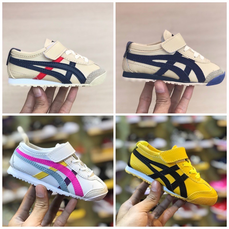 Giày Slip On Màu Trắng Vàng Size 19-30 Cho Bé Trai