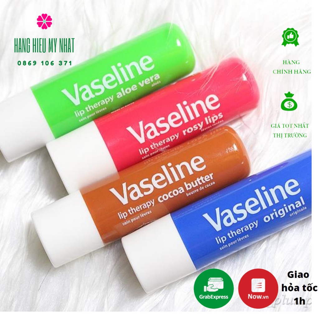 Son dưỡng Vaseline Lip Therapy thỏi Hàn Quốc 4.8G