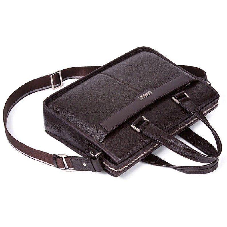 Cặp DaThật P.KUONE 001 chính hãng.Túi xách công sở.cặp Da laptop.