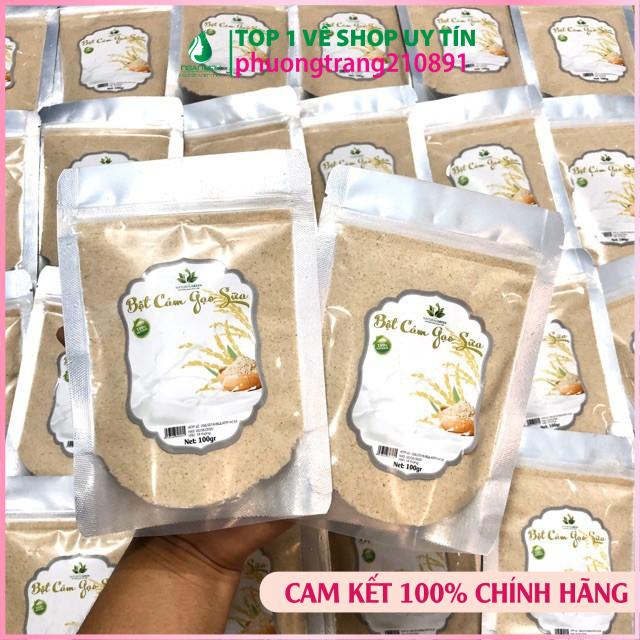 Tinh Bột Cám Gạo Nguyên Chất Handmade 100g (Tẩy Da Chết, Dưỡng Trắng Da)