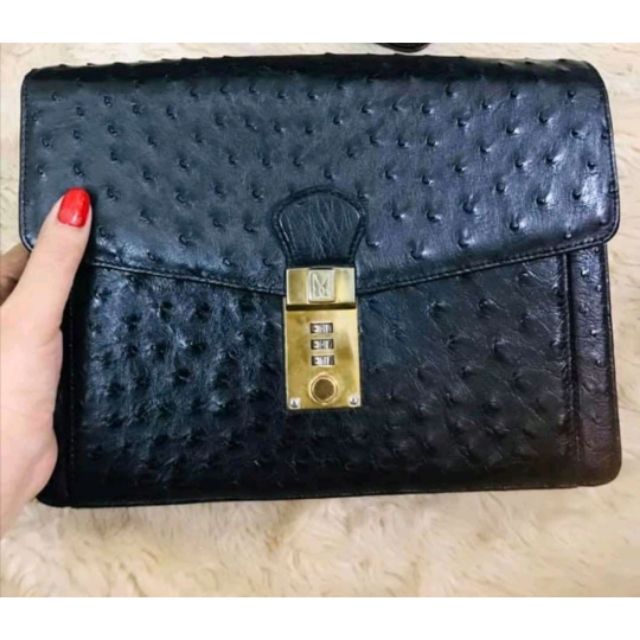 CLUTCH DA ĐÀ ĐIỂU KHÓA SỐ CẦM TAY CHUẨN CHÂU ÂU ( NAM / NỮ)