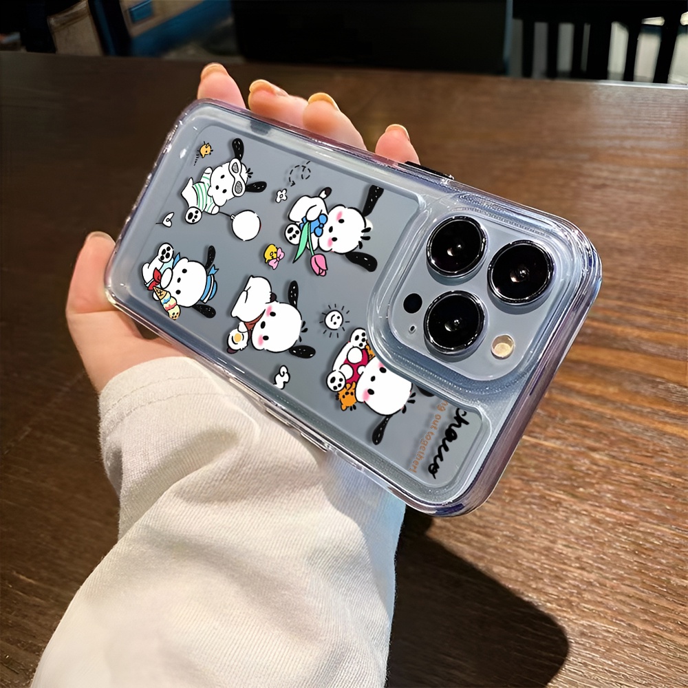 Ốp Điện Thoại Trong Suốt Họa Tiết Hoạt Hình Pochacco Cho iphone 14 Plus 11 13promax 12 7Plus X XS Max 7 8 SE 2020
