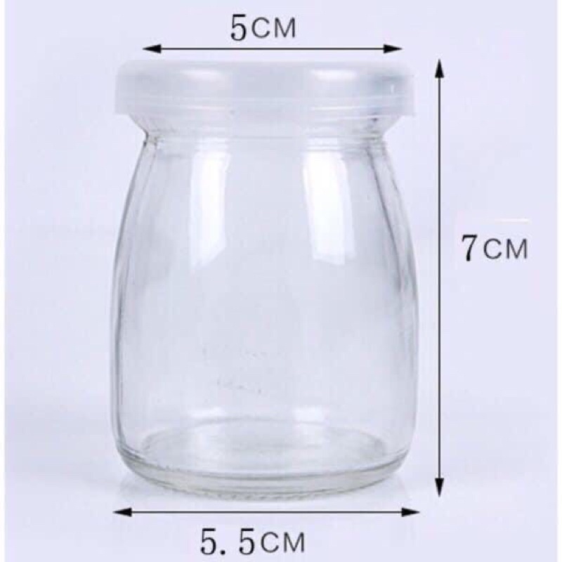 Hũ thuỷ tinh đựng sữa chua siêu xinh (100ml/200ml)