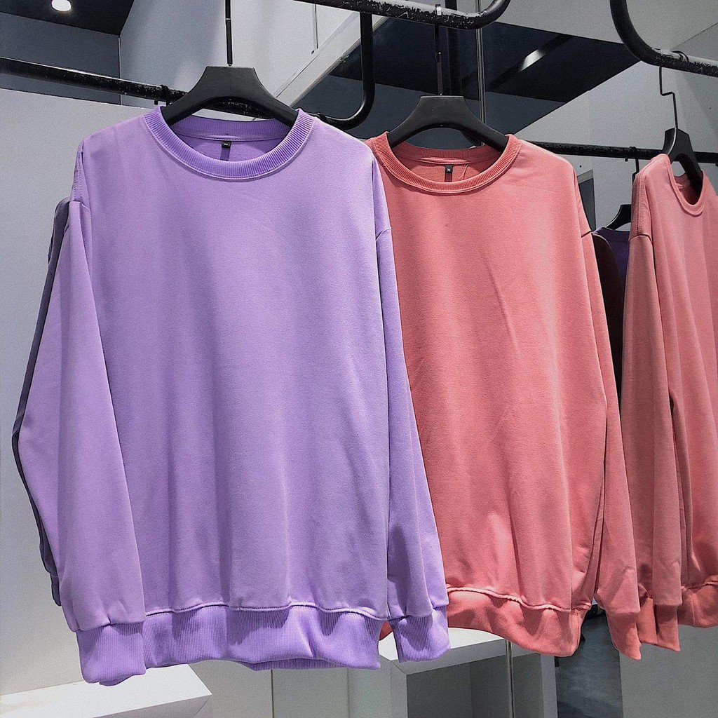 Áo SWEATER TRƠN BASIC ĐỦ MÀU Unisex | BigBuy360 - bigbuy360.vn