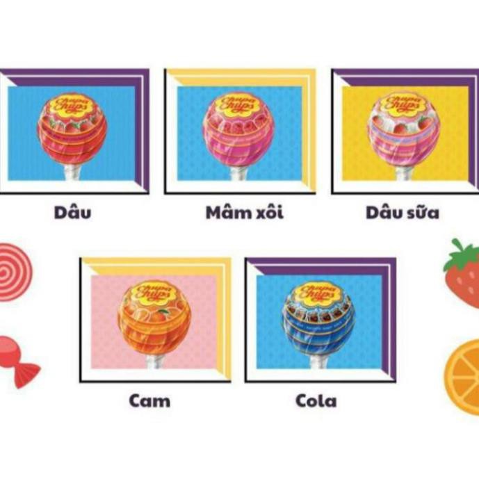 COMBO 10 CÂY KẸO MÚT CHUPA CHUPS ĐỦ VỊ