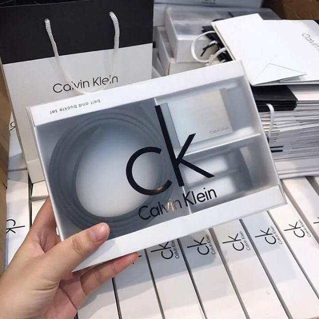 Dây nịt cao cấp Calvin Klein CK 2 mặt chính hãng