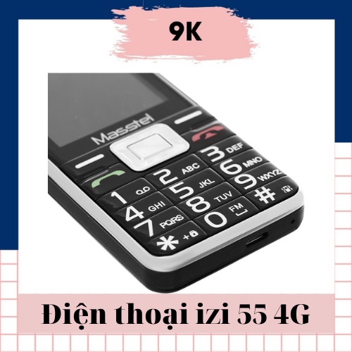 Điện thoại bàn phím, Điện thoại Masstel IZI 55 4G - MẠNG KHỎE PIN TRÂU - HÀNG CHÍNH HÃNG - BẢO HÀNH 1 ĐỔI 1
