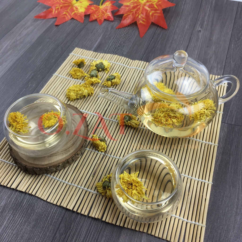 Hoa cúc vàng nở sấy khô O.ZAT Food 100g- giúp ngủ ngon giảm căng thẳng mệt mỏi stress thải độc gan làm đẹp da