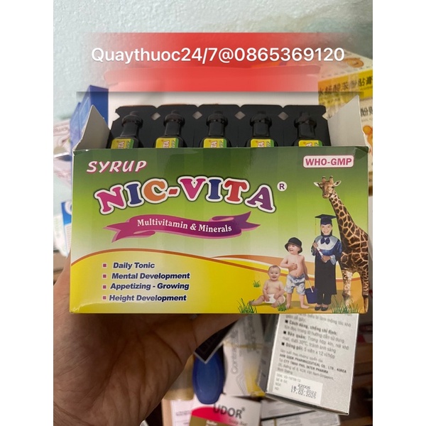 NIC-VITA SIRO 20 ỐNG