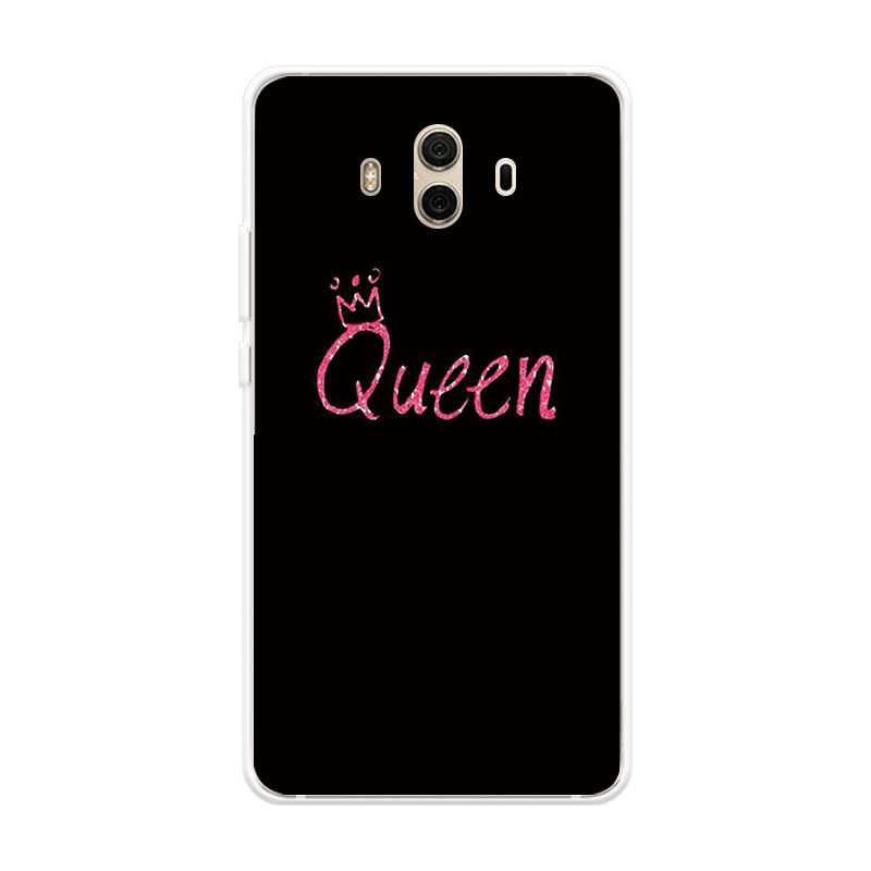 Ốp Lưng Huawei Mate 9 10 Mate9 Pro Mate10 Lite TPU mềm Case Cá tính đen tuyền