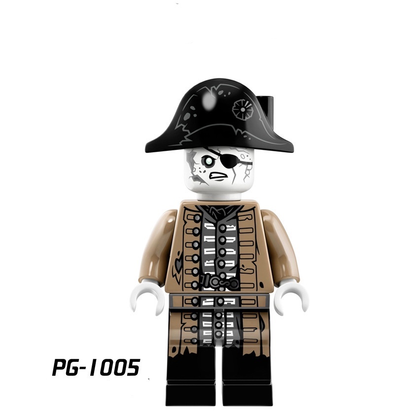 Cướp biển vùng Caribbean thuyền trưởng Jack đồ chơi minecraft lắp ráp giáo dục cho trẻ em