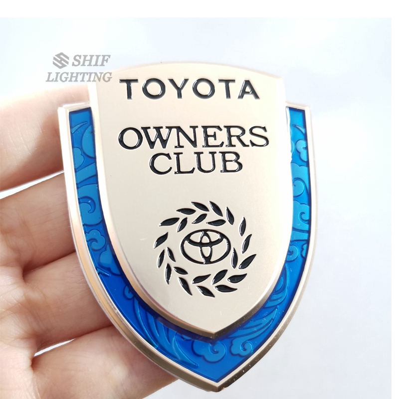 Logo Kim Loại Trang Trí Xe Hơi Toyota Owners 1 Cái