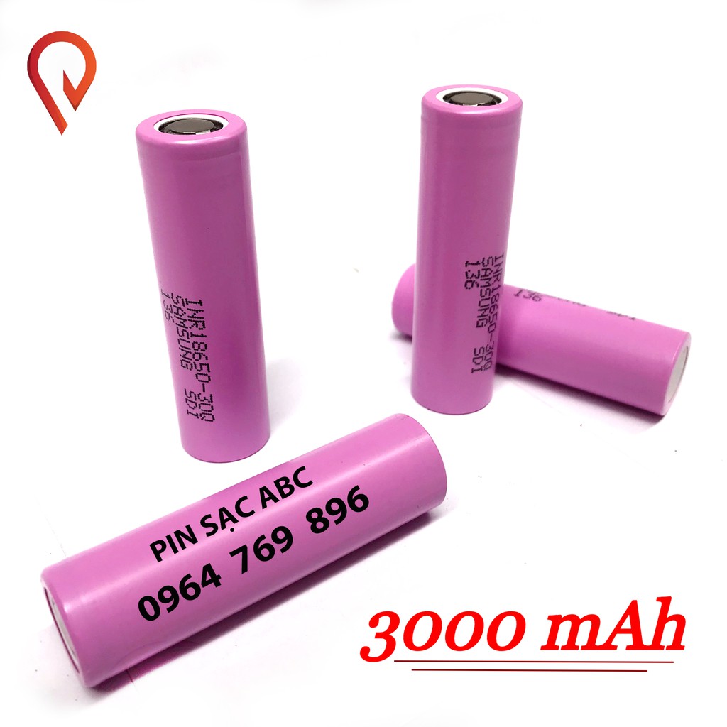 Cell pin Samsung 18650 lithium chuẩn 3000 mAh 30Q pin tím