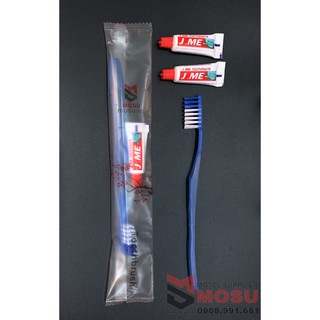 Combo 10 Bộ bàn chải và kem đánh răng MOSU dùng cho khách sạn