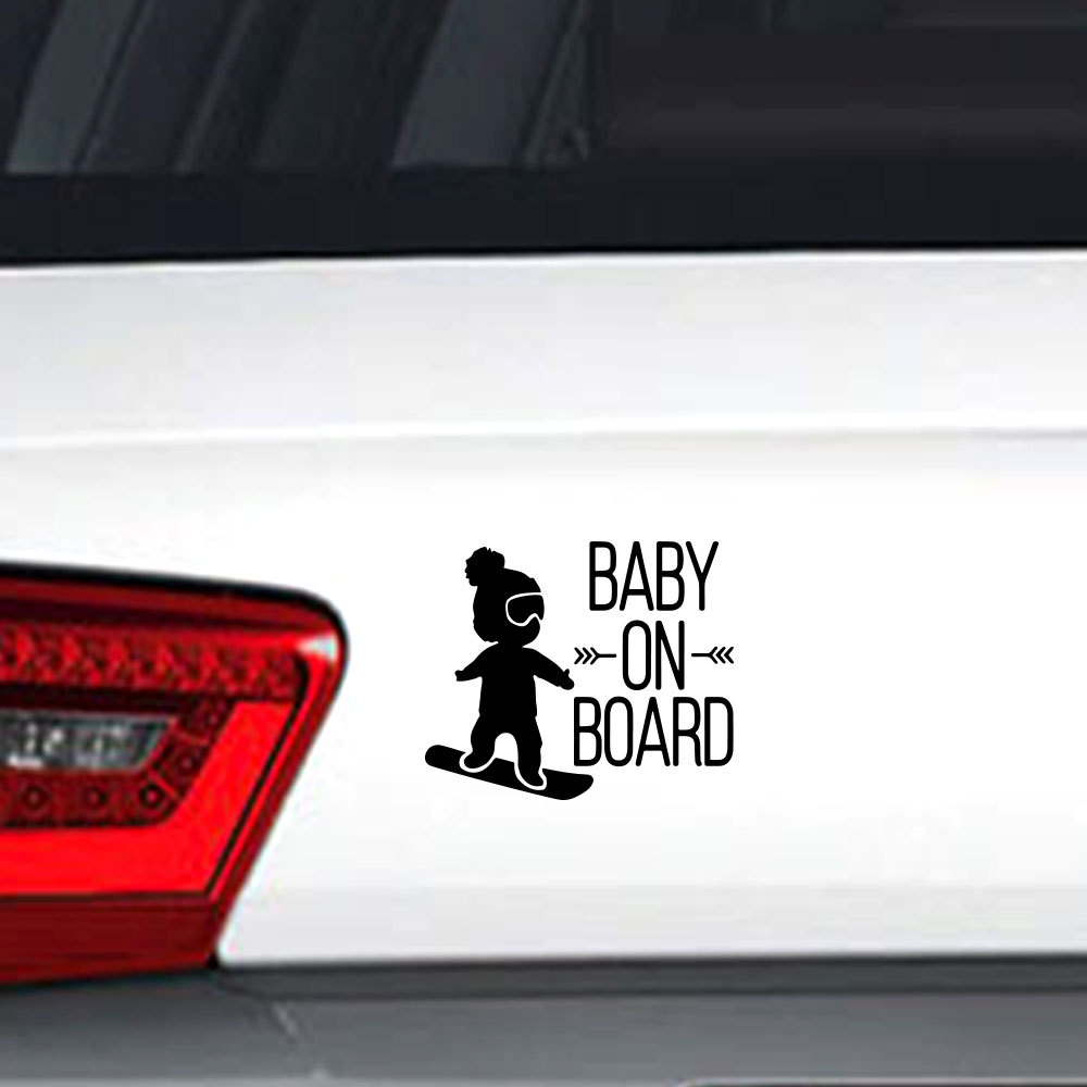Miếng Dán Phản Quang In Chữ BABY ON BOARD D1-d13 Dùng Trang Trí Xe Hơi