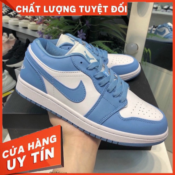 Giày sneaker JORDAN 1 CỔ THẤP XANH DƯƠNG , Giày thể thao jodan jd 1 low 2021 - Hàng nhập khẩu
