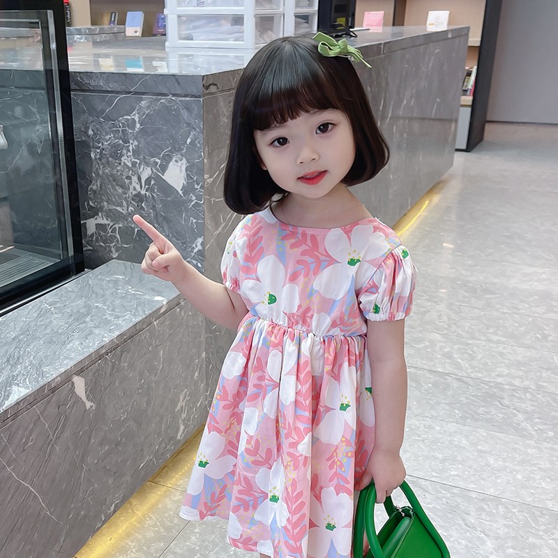Váy Thời Trang Mùa Hè Hàn Quốc 2021 Dành Cho Bé Gái
