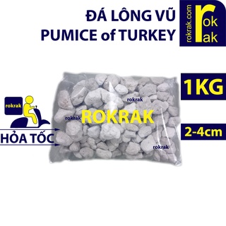 Nham Thạch Trắng Đá Lông Vũ TURKEY Thổ 2-4cm vật liệu lọc hồ cá