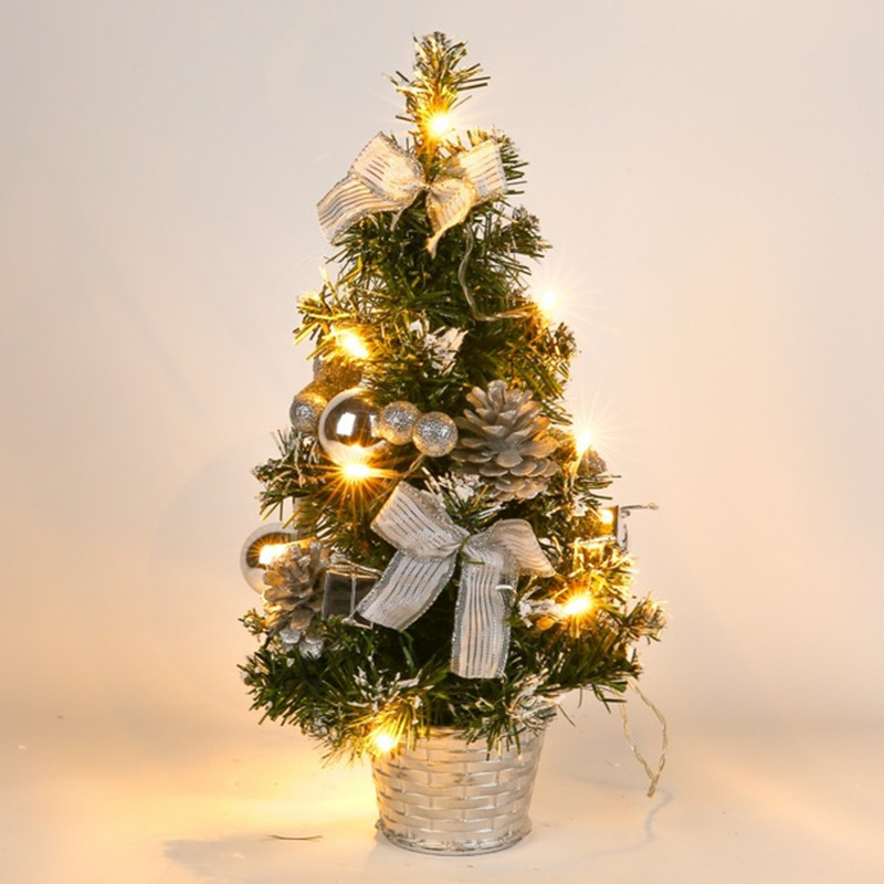 Mô hình cây thông noel có đèn Led trang trí Giáng Sinh 20cm 40cm