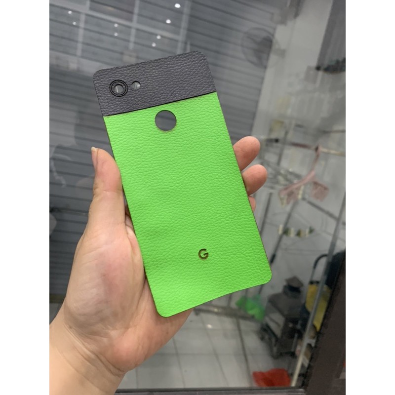 [Dán da] Miếng dán da lưng Google Pixel 3XL trơn không các màu