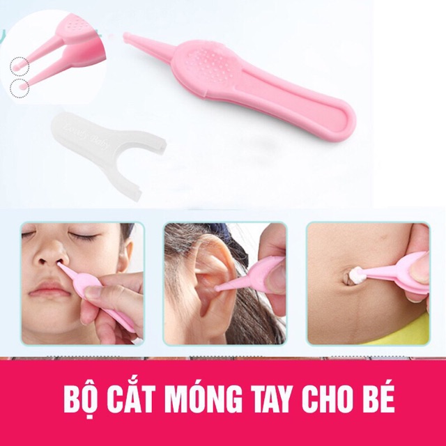 Bộ cắt móng tay 4 chi tiết hình viên thuốc cho bé