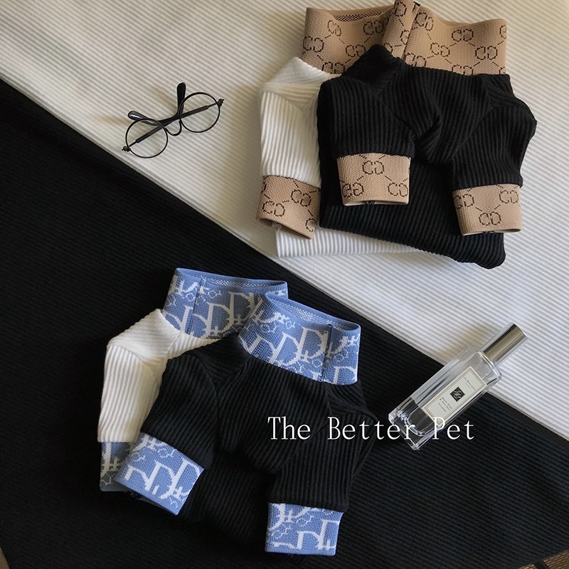 ÁO THUN GÂN CỔ LỌ THỜI TRANG CHO THÚ CƯNG