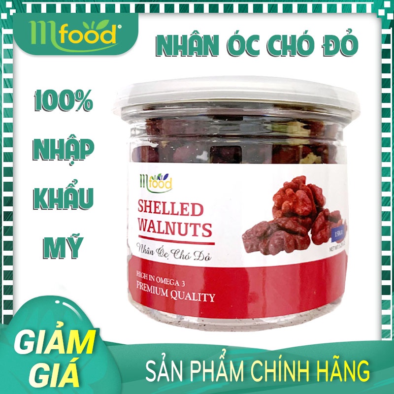 Nhân Quả Óc Chó Đỏ Mỹ Hũ 150gram