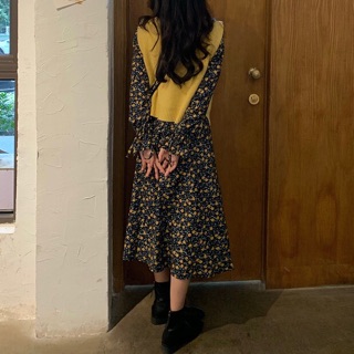 [ORDER] Set đầm họa tiết + gile ulzzang