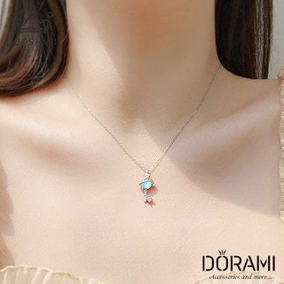 Dây chuyền chìa khóa, dây chuyền xinh xắn, dây chuyền bạc, dây chuyền nữ, dây chuyền bạc nữ xanh đại dương