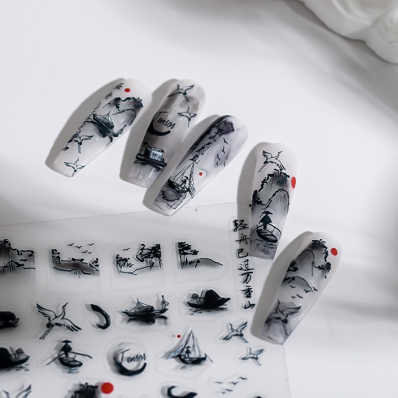 ⚡Miếng Dán Trang Trí Móng Tay Họa Tiết Chiếc Thuyền TS-1775