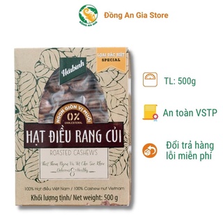Hạt điều rang củi Hải Bình 500g - Hạt điều rang muối loại 1, quà tặng sang trọng, ngon, đẹp, bổ dưỡng, giá rẻ