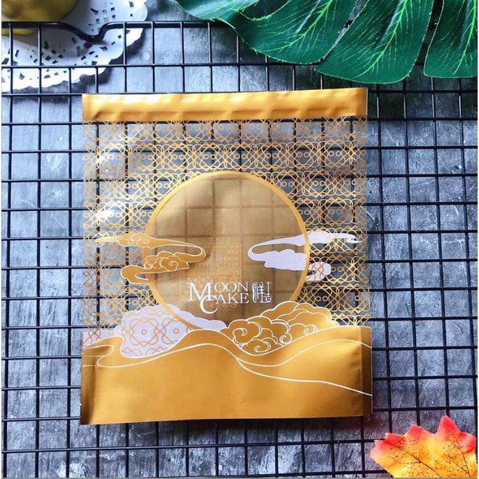 Túi Trung thu chữ MOON CAKE cho bánh 125g 150g 13.5x15.5cm