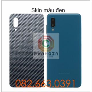 Miếng dán mặt lưng skin carbon Samsung A02