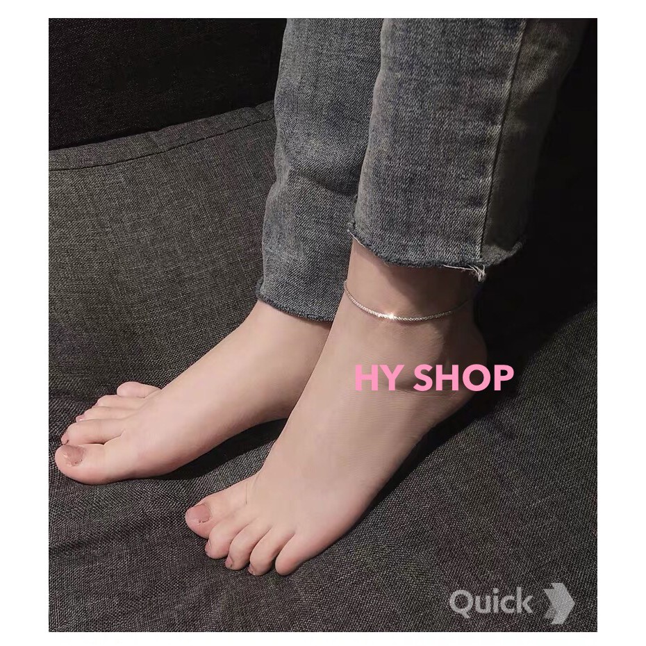 lắc chân dây trơn xoắn nhỏ xi bạc - lắc chân nữ xi bạc S925 xinh xắn | BigBuy360 - bigbuy360.vn