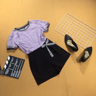 Set áo thun quần short Topshop