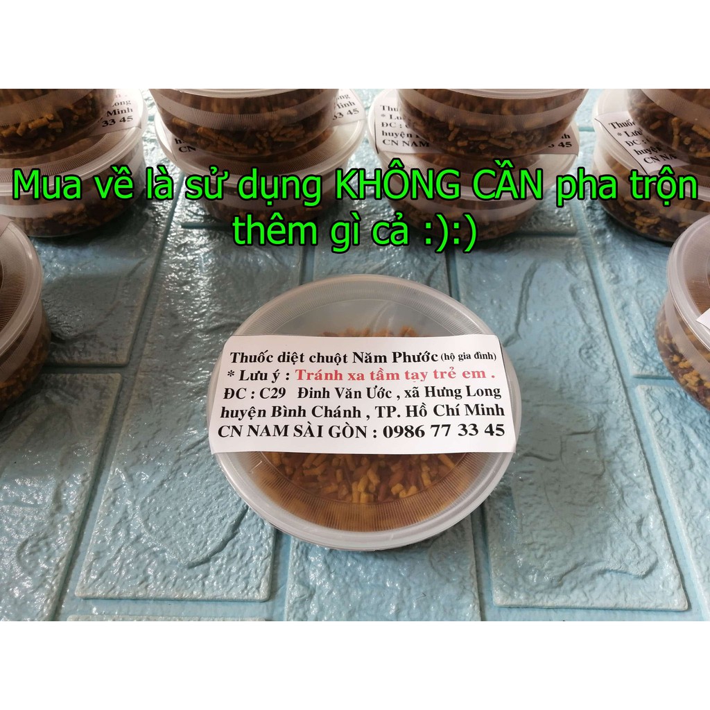 Thuốc Diệt Chuột NĂM PHƯỚC (100g)