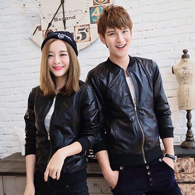 Áo khoác da nam ráp viền vai cực đẹp | BigBuy360 - bigbuy360.vn