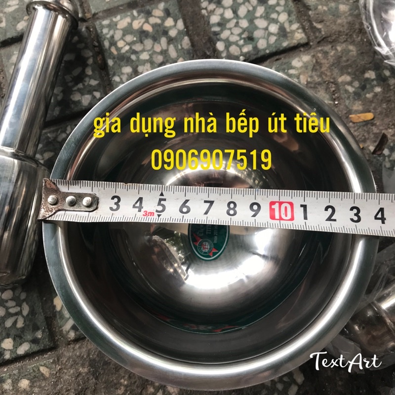 Bộ cối chày inox các size 12cm, 14cm, 16cm,18cm