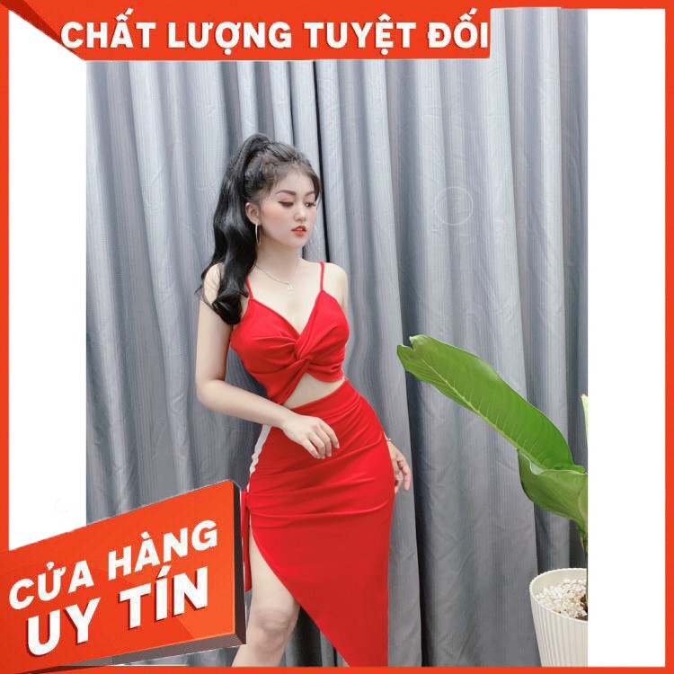 ✔️hienphamstore✔️ Set 2 dây xoắn ngực cột nơ, set body xéo tà cột nơ - DN7252