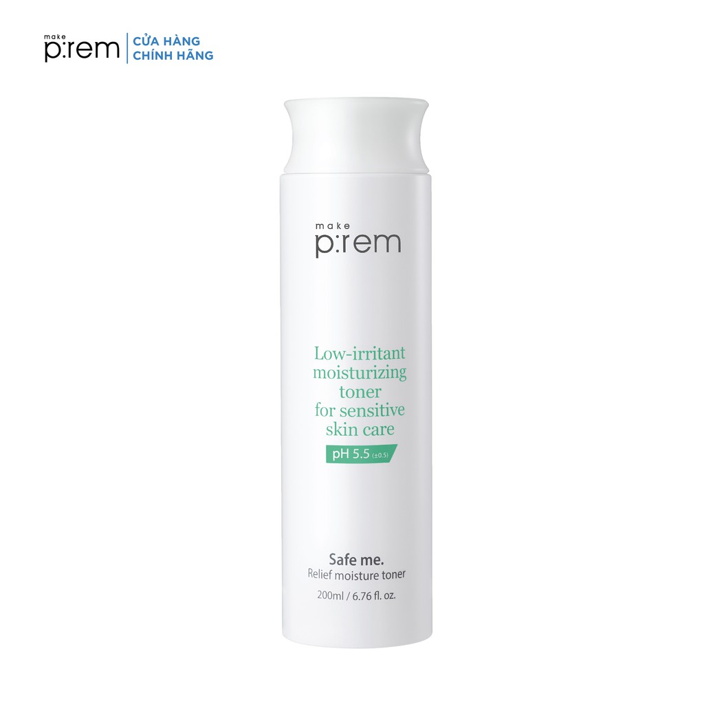 Nước cân bằng Make p:rem Safe me. Relief Moisture Toner 200ml | BigBuy360 - bigbuy360.vn