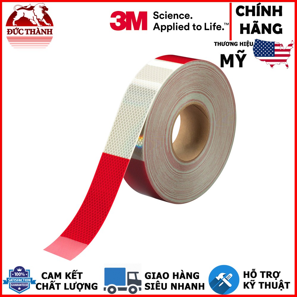 Phản quang kim cương 3M đỏ trắng 983 2in x 45.7m