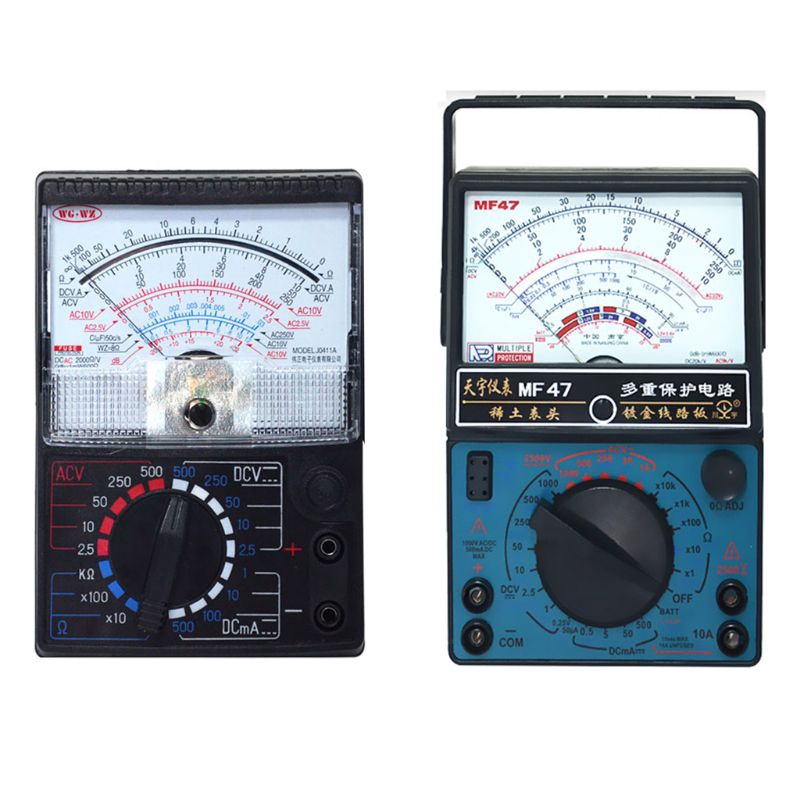 Mechanical Pointer Type Multimeter Measurement AC for DC Ohmmeter MF47/JO411 Tes