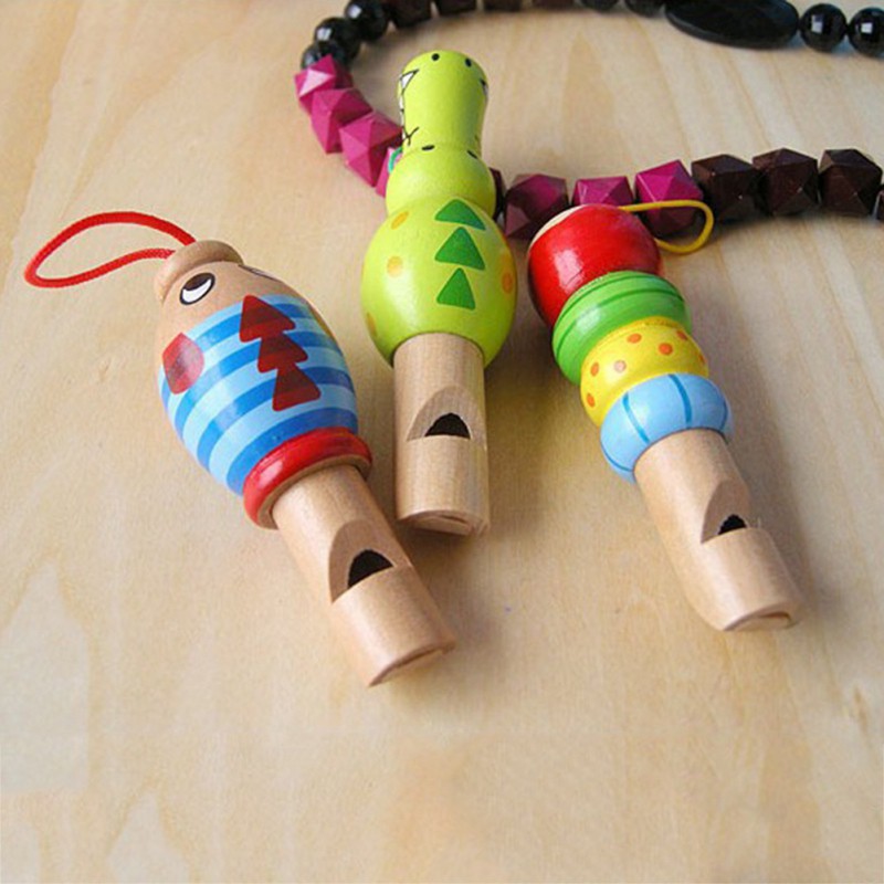 Còi Gỗ Đa Giác Đồ Chơi Cho Bé