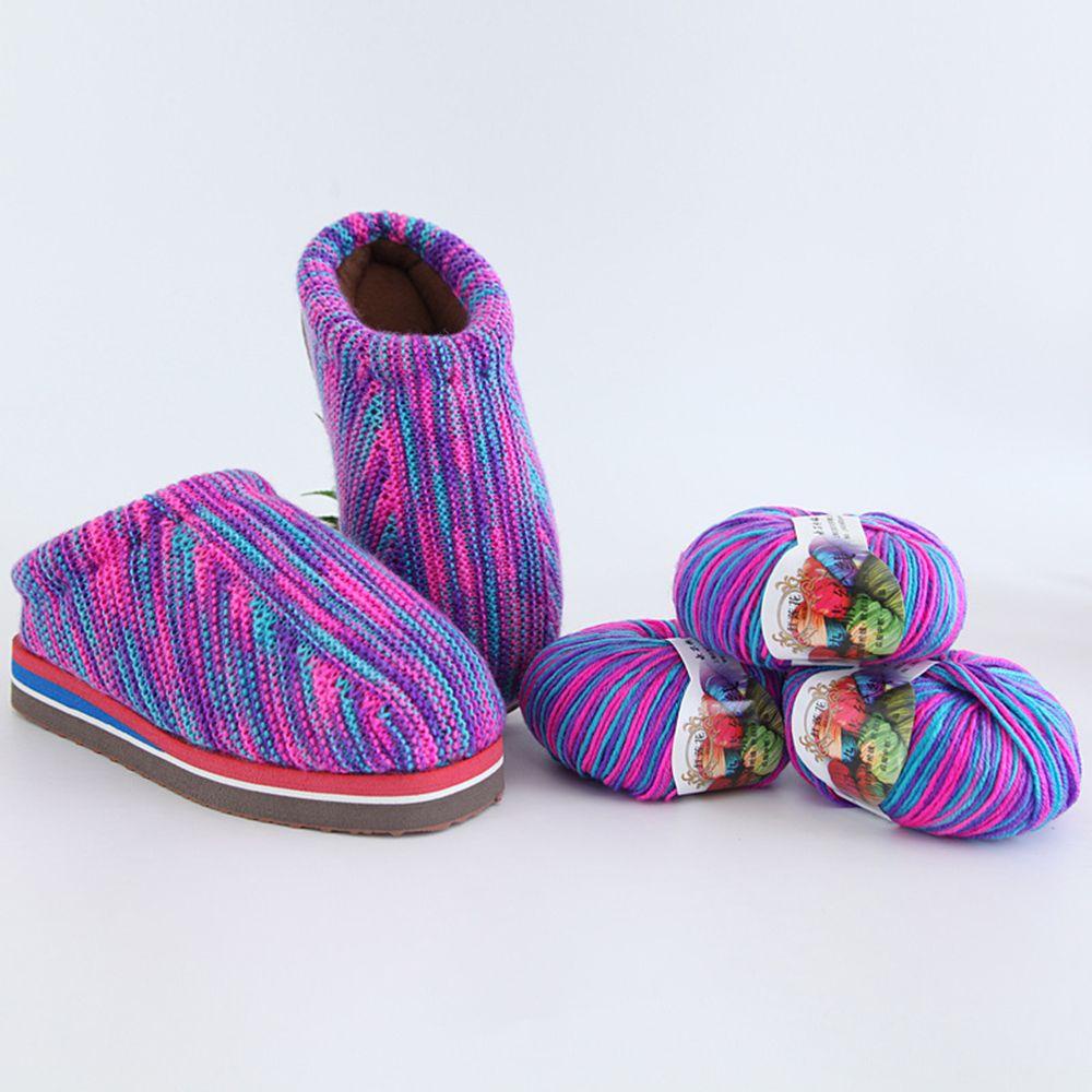 FAY 1 Cuộn Len Đan Nhiều Màu Sắc