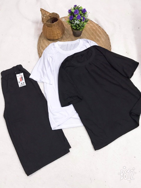 Sét áo trơn +quần thụng B&amp;L