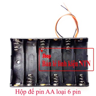 Hộp đế pin AA loại 6 pin