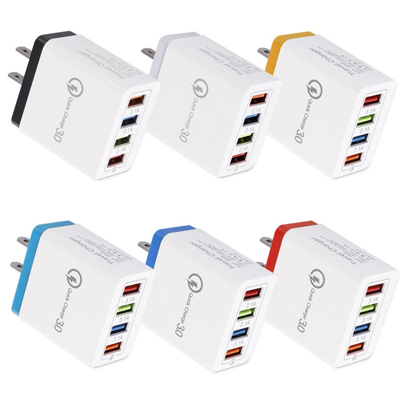 Màu Sắc Củ Sạc 3a 4 Cổng Usb Tiện Dụng