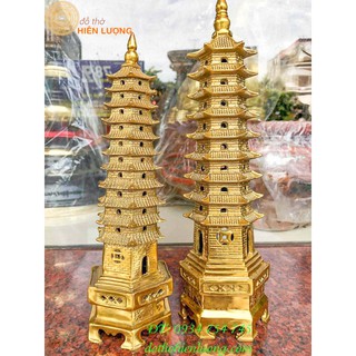 Tháp văn xương phong thủy bằng đồng - tháp văn xương 9 tầng